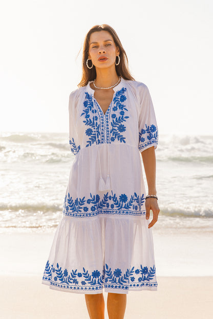 Julia Dress - Sofia Aari Embroidery