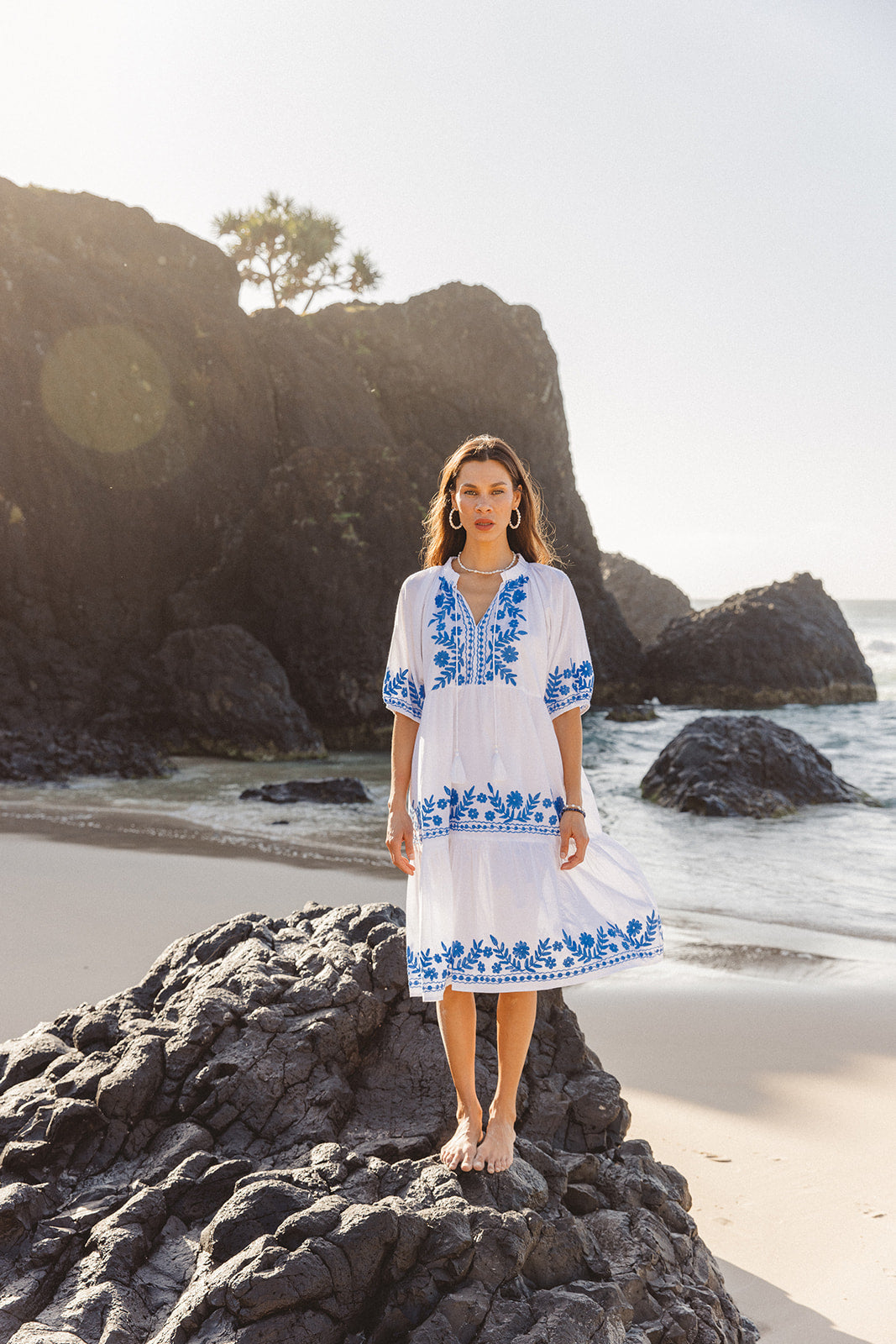 Julia Dress - Sofia Aari Embroidery