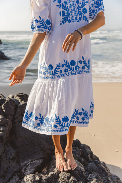 Julia Dress - Sofia Aari Embroidery