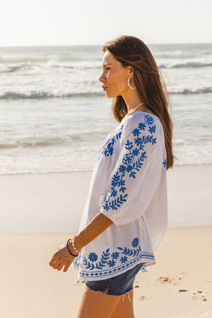 Sydney Top - Sofia Aari Embroidery