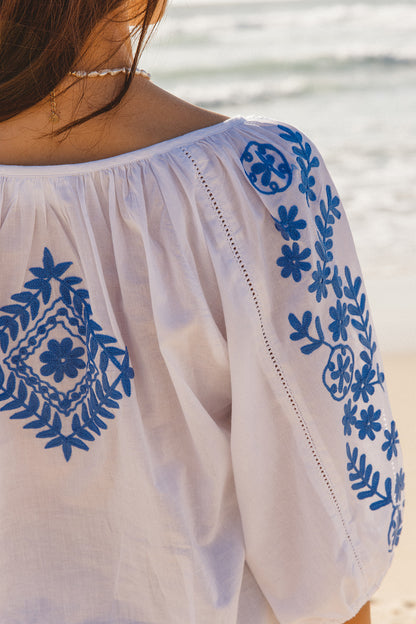 Sydney Top - Sofia Aari Embroidery