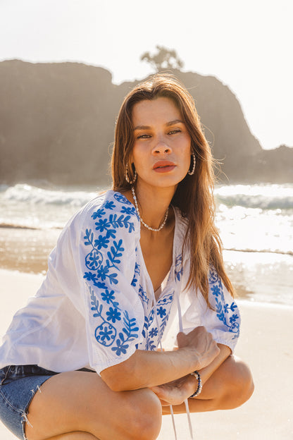 Sydney Top - Sofia Aari Embroidery