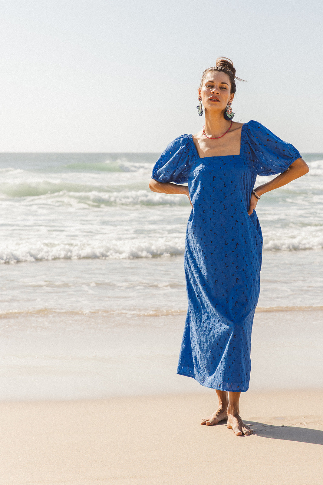 Zara Dress Corn Flower Blue