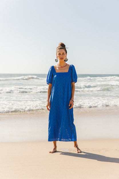 Zara Dress Corn Flower Blue