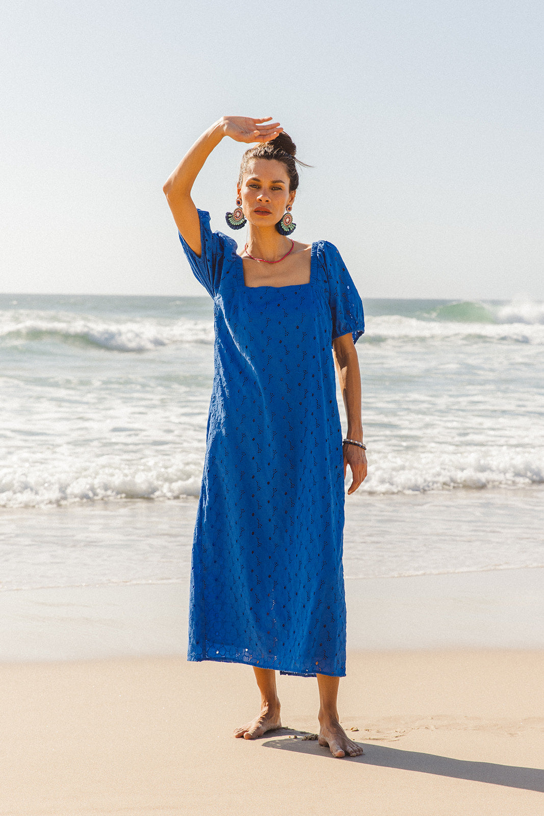 Zara Dress Corn Flower Blue