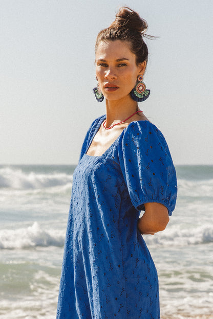 Zara Dress Corn Flower Blue