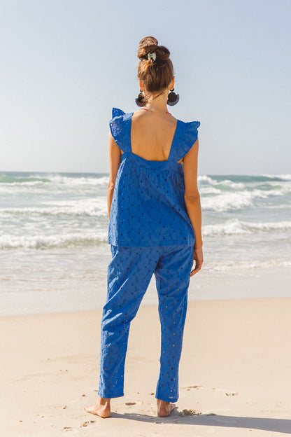 Kaya Top Corn Flower Blue