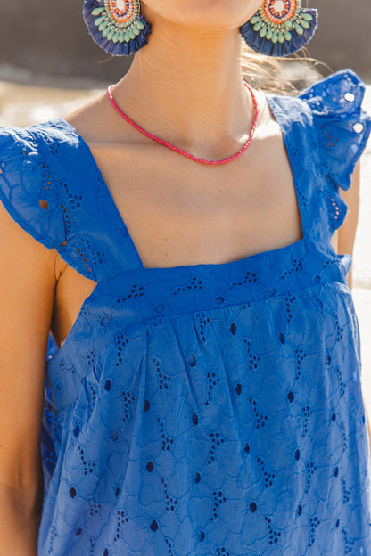 Kaya Top Corn Flower Blue