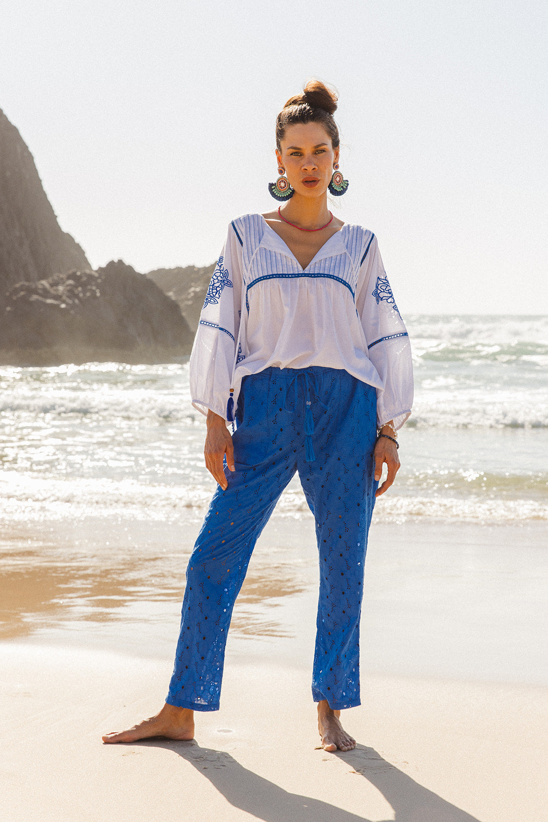 Island Pants Cornflower Blue