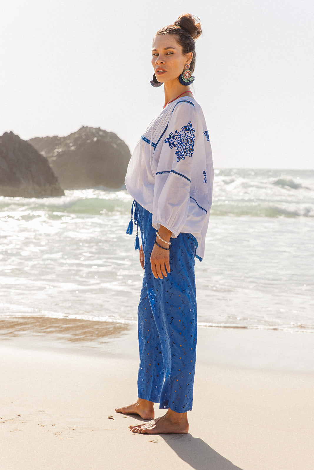 Island Pants Cornflower Blue