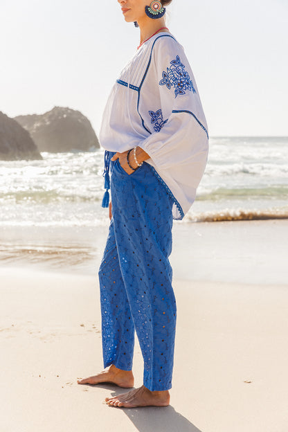 Island Pants Cornflower Blue