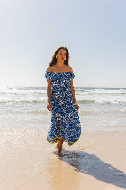 Paris Maxi Dress Amalfi Print