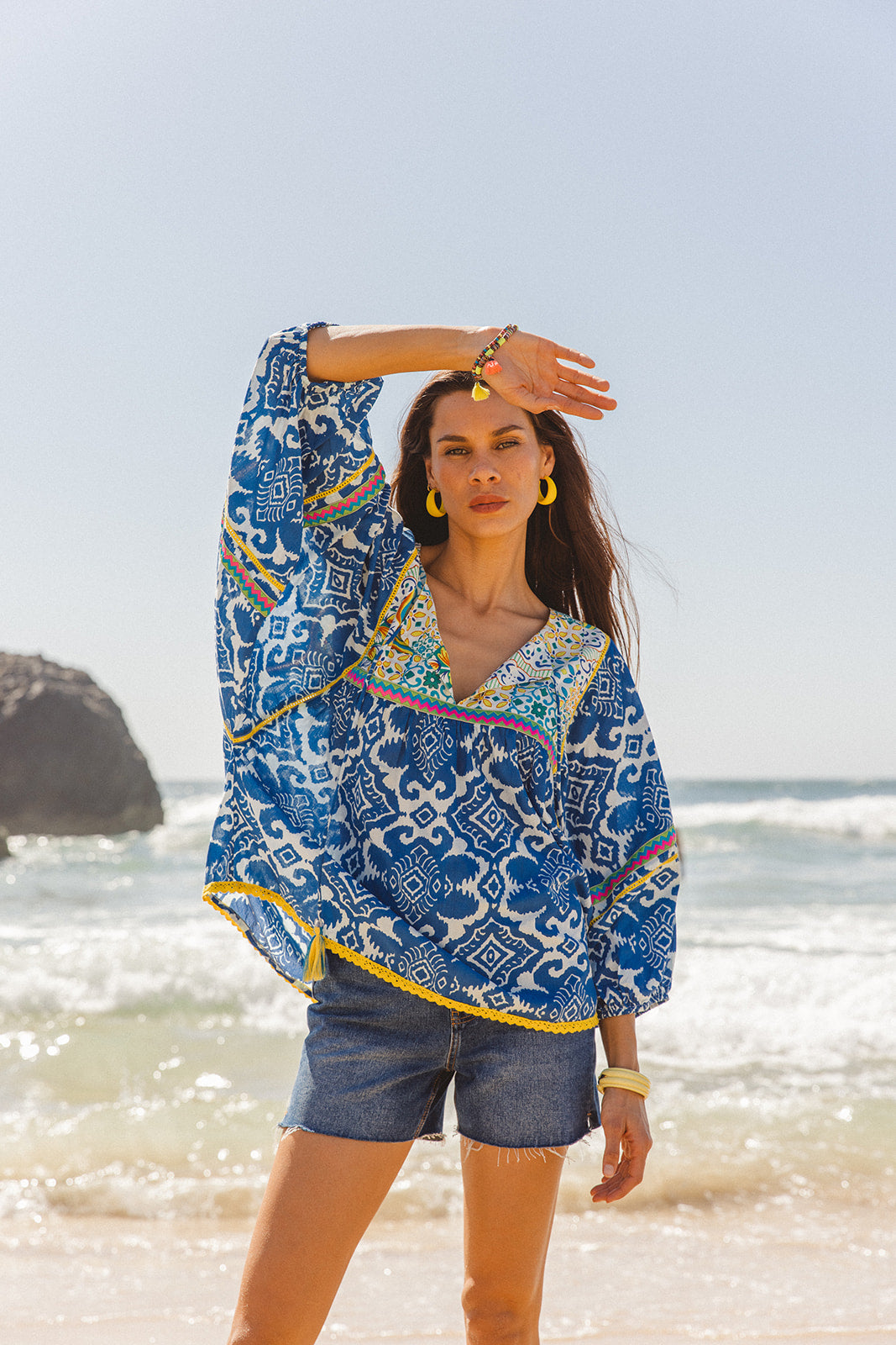 Byron Top - Dolce Amalfi Patch Print