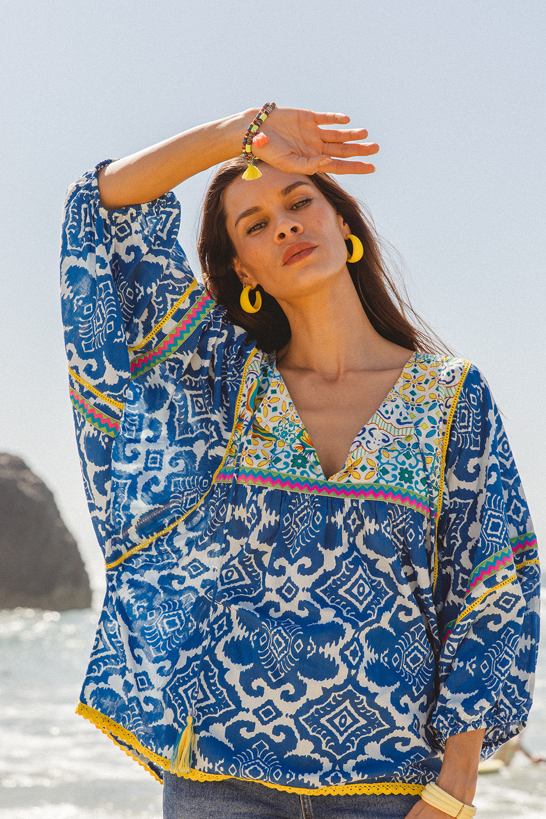 Byron Top - Dolce Amalfi Patch Print