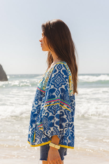 Byron Top - Dolce Amalfi Patch Print