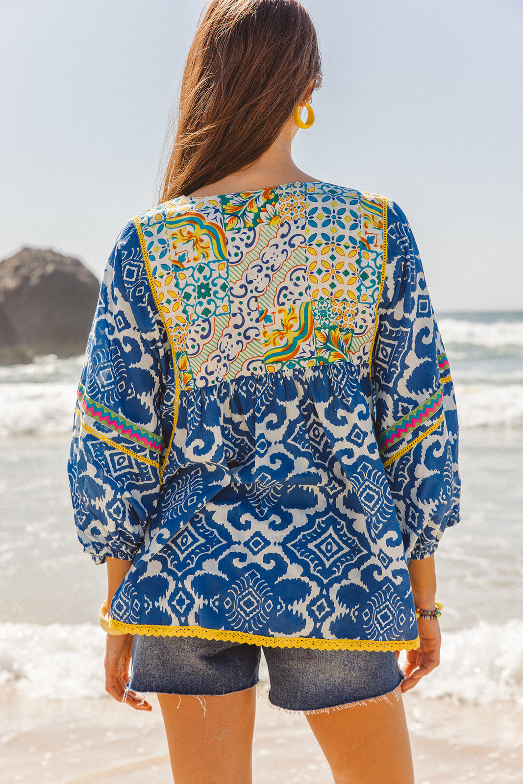 Byron Top - Dolce Amalfi Patch Print