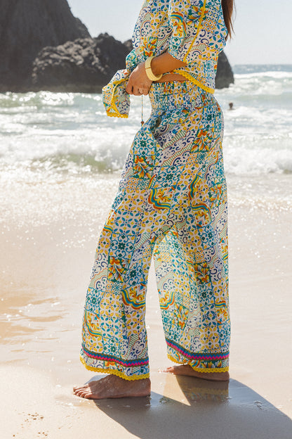 Sydney Top - Dolce Amalfi Patch Print