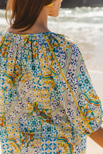 Sydney Top - Dolce Amalfi Patch Print