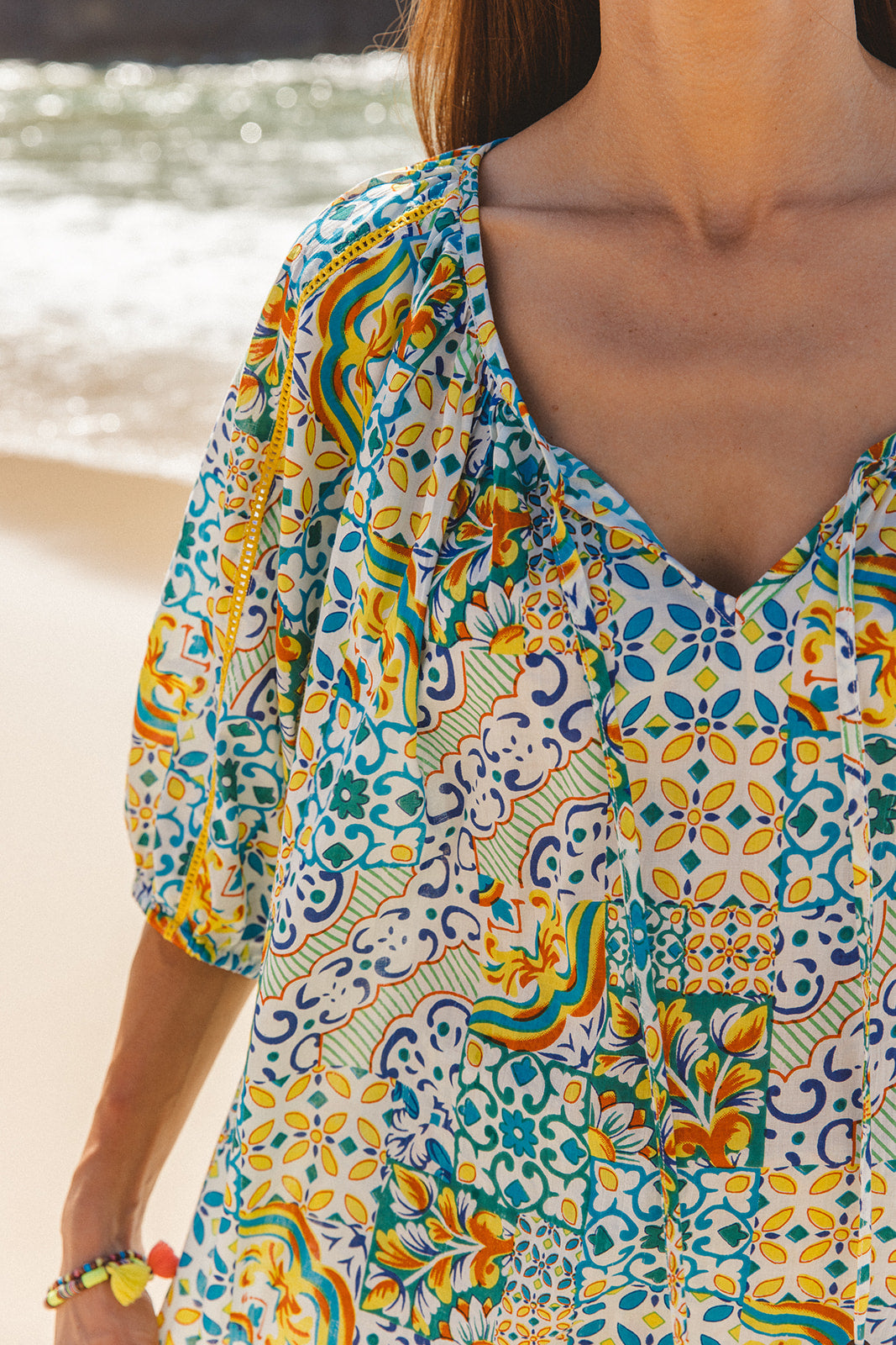 Sydney Top - Dolce Amalfi Patch Print