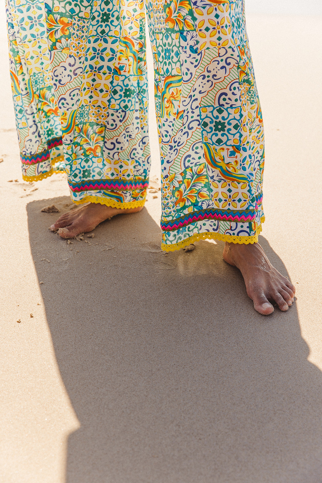 Palmas Pants - Dolce Amalfi Patch Print