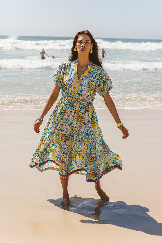 Kiama Dress - Dolce Amalfi Patch Print