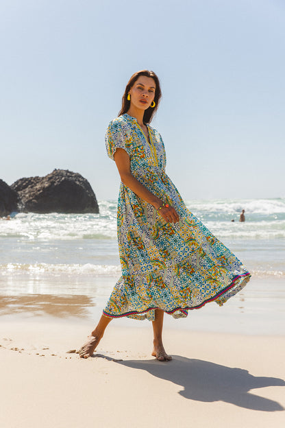 Kiama Dress - Dolce Amalfi Patch Print