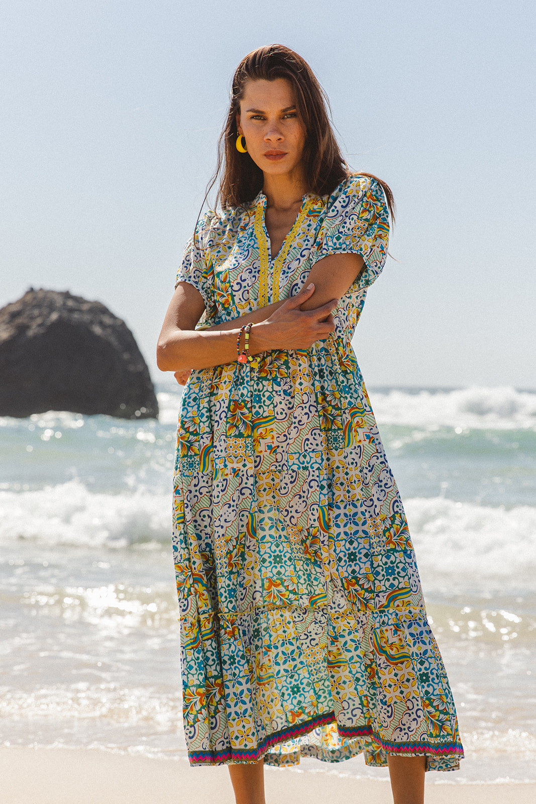 Kiama Dress - Dolce Amalfi Patch Print