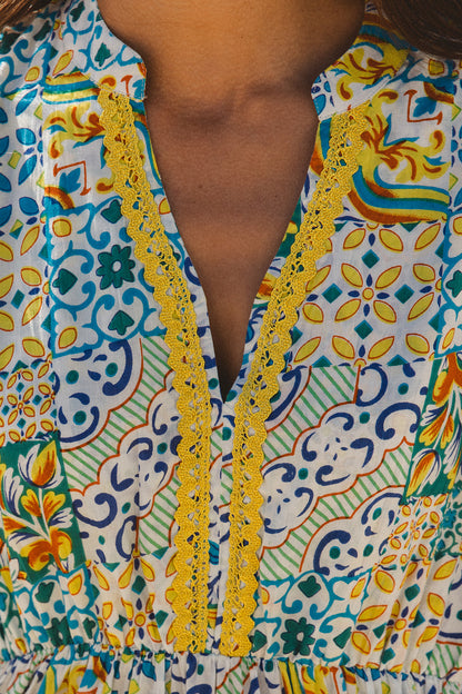 Kiama Dress - Dolce Amalfi Patch Print