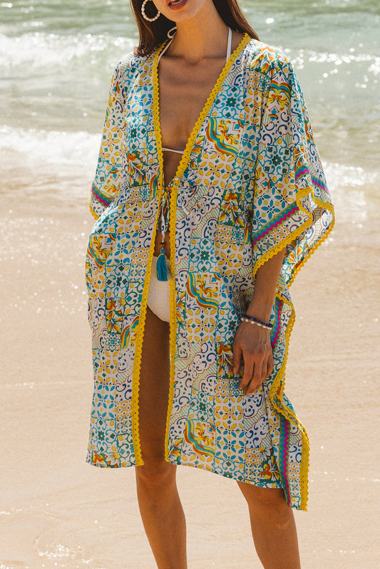 Fortuna Kaftan - Dolce Amalfi Patch Print