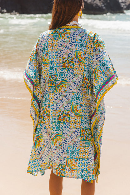 Fortuna Kaftan - Dolce Amalfi Patch Print