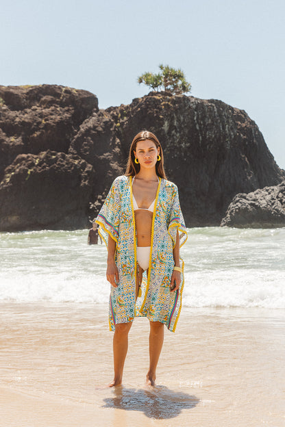 Fortuna Kaftan - Dolce Amalfi Patch Print