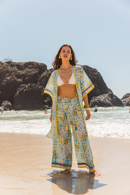 Fortuna Kaftan - Dolce Amalfi Patch Print