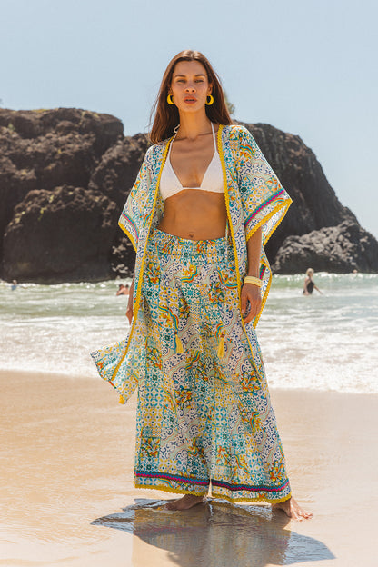 Fortuna Kaftan - Dolce Amalfi Patch Print