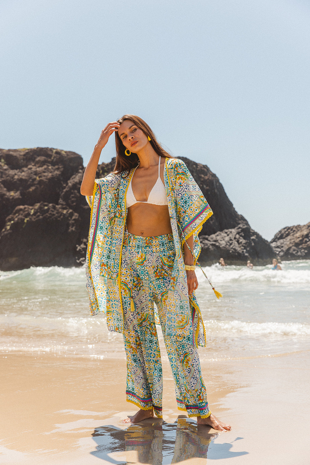 Palmas Pants - Dolce Amalfi Patch Print