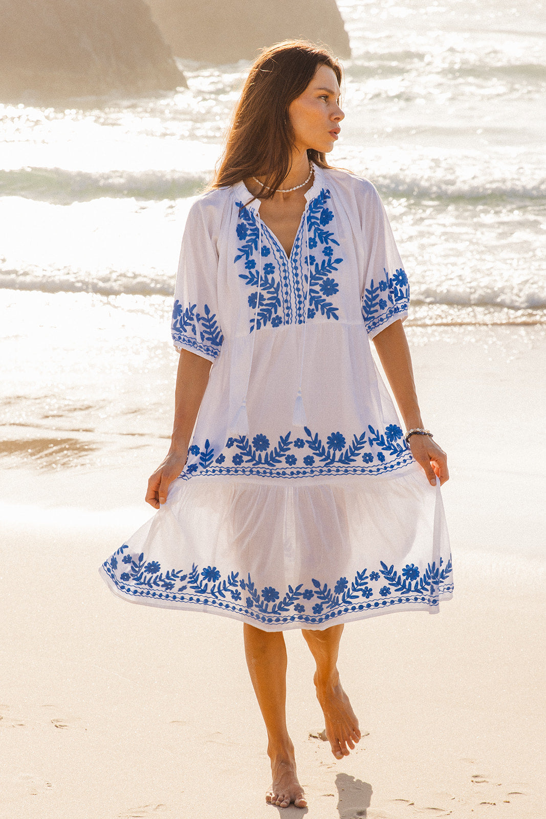 Julia Dress - Sofia Aari Embroidery