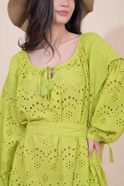 Corfu Dress  - Apple Green