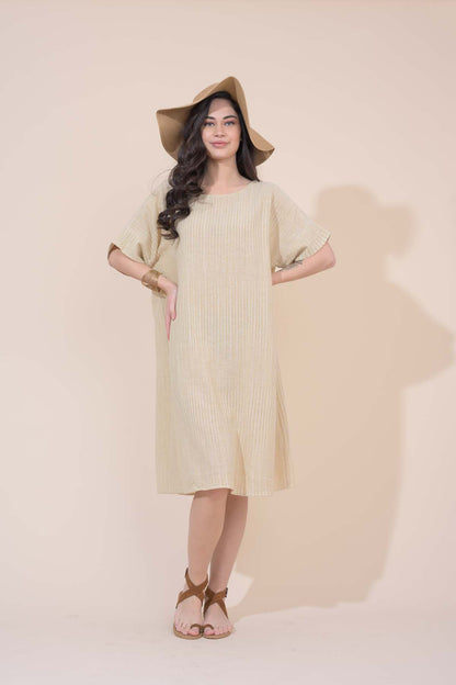 Railay Dress  - Sandy Pebble Stripe