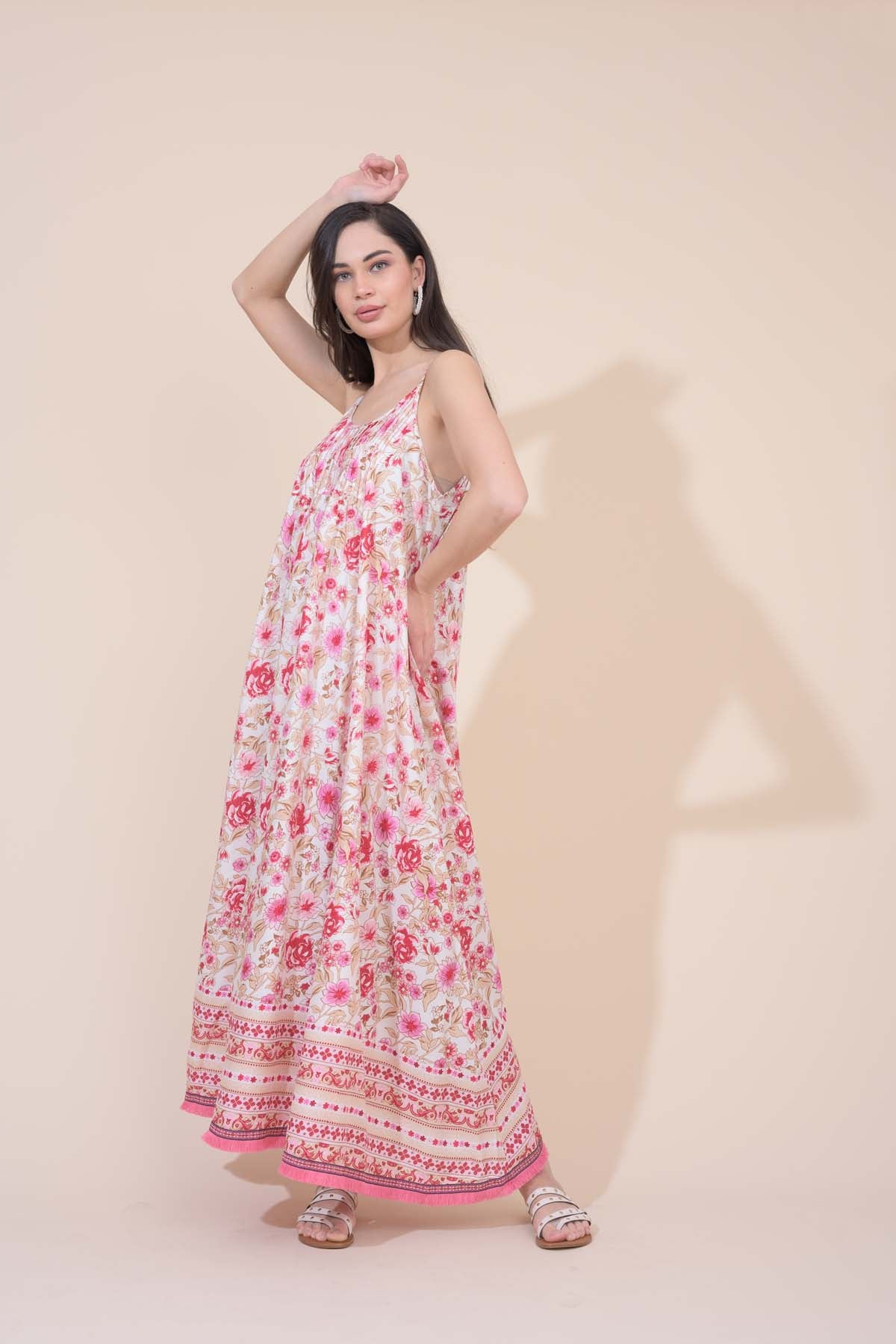 Carissa Maxi Dress  - Florence Pink