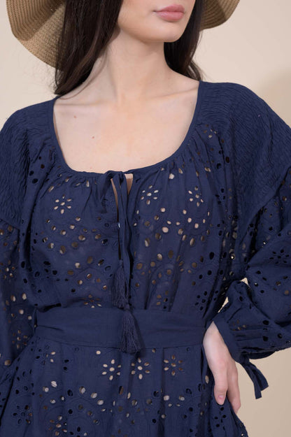 Corfu Dress  - Navy