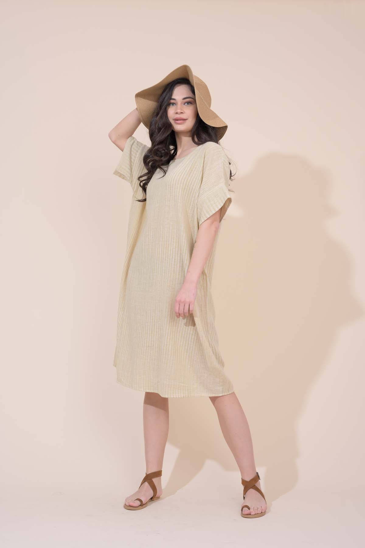 Railay Dress  - Sandy Pebble Stripe
