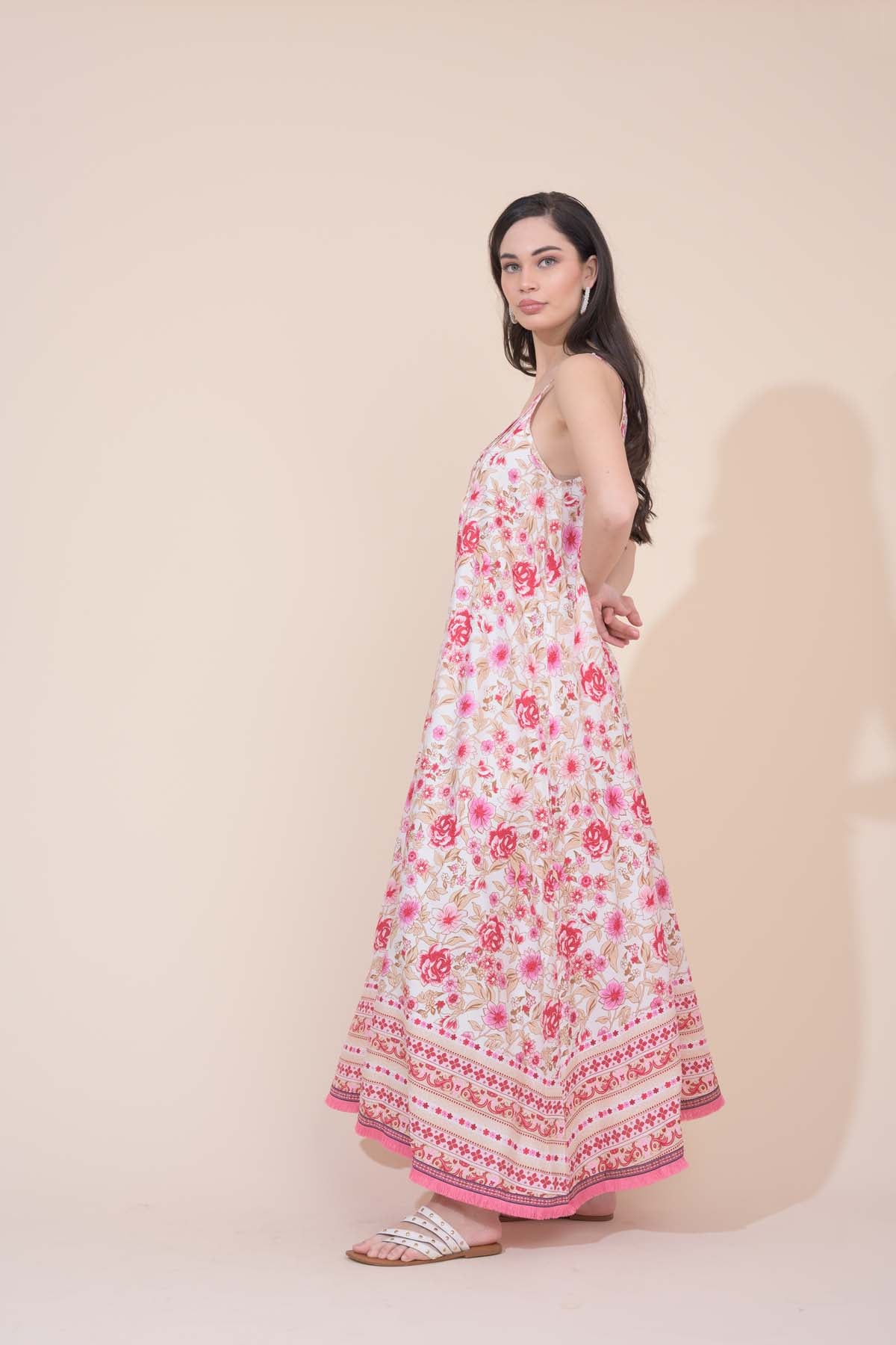 Carissa Maxi Dress  - Florence Pink