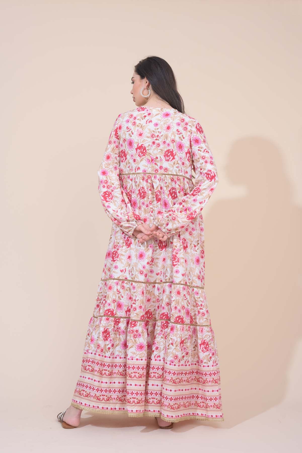 Boho Maxi Dress - Florence Pink